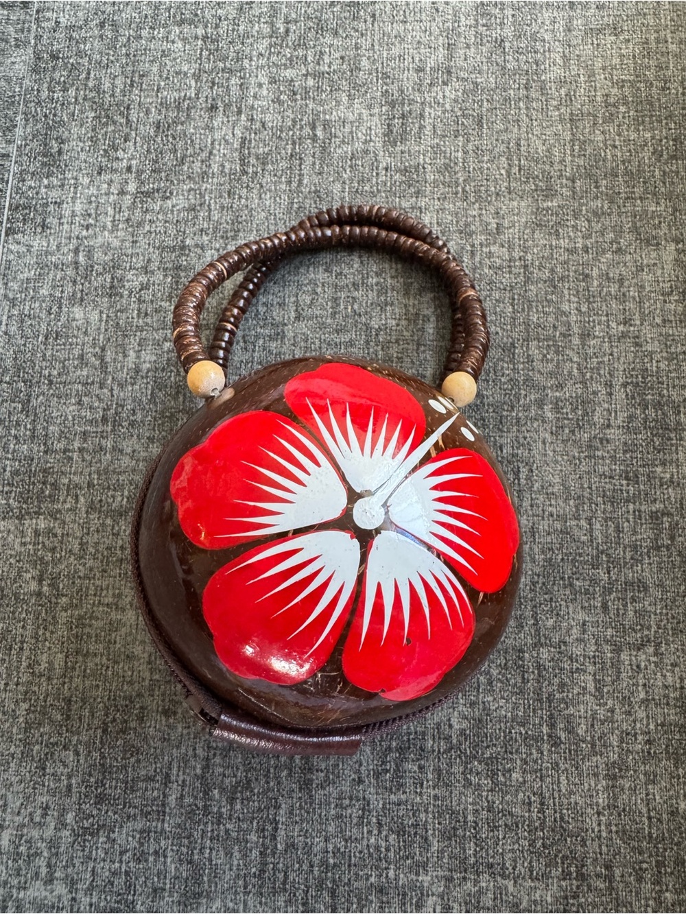 Coconut shell purse hand painted from Hawaii